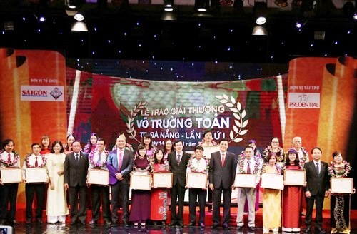 20 thầy cô giáo ở Đà Nẵng nhận giải thưởng Võ Trường Toản lần 2