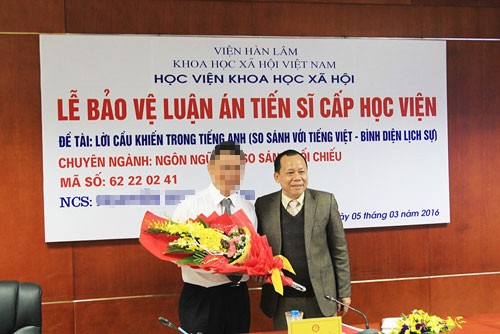 Thanh tra cấp bằng thạc sĩ, tiến sĩ tại Viện Hàn lâm Khoa học xã hội Việt Nam